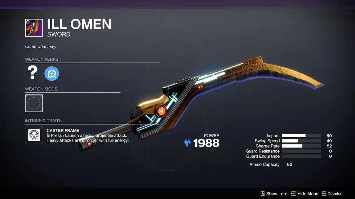 Destiny 2 Ill Omen