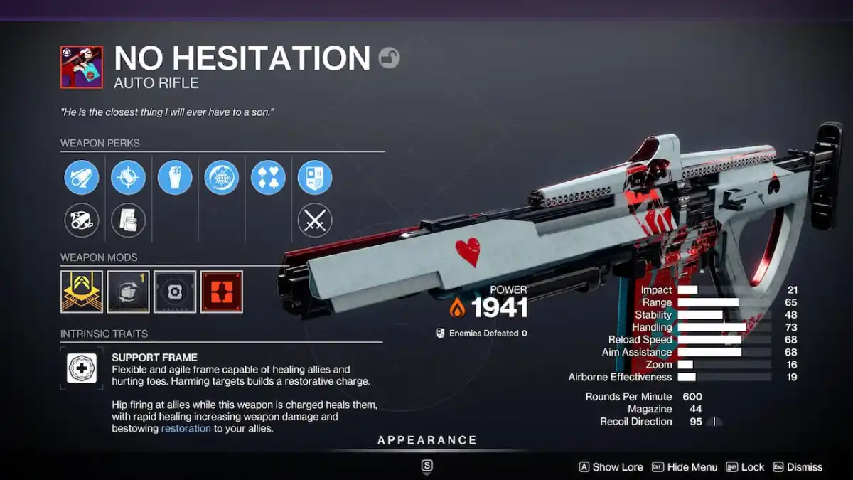 Destiny 2 Red Border Weapon