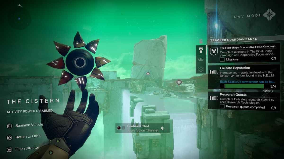 Destiny 2 The Cistern