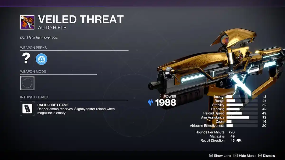 Destiny 2 Veiled Threat