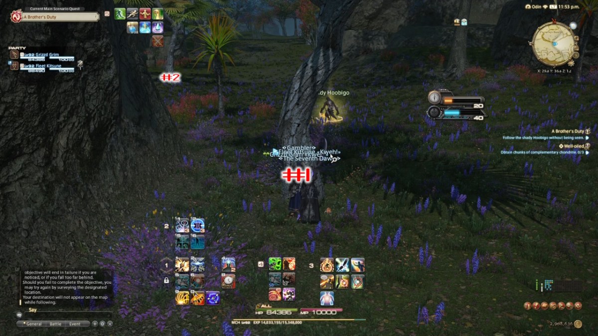 How to follow Wawkesa and the Shady Hoobigo without being seen in FFXIV Dawntrail