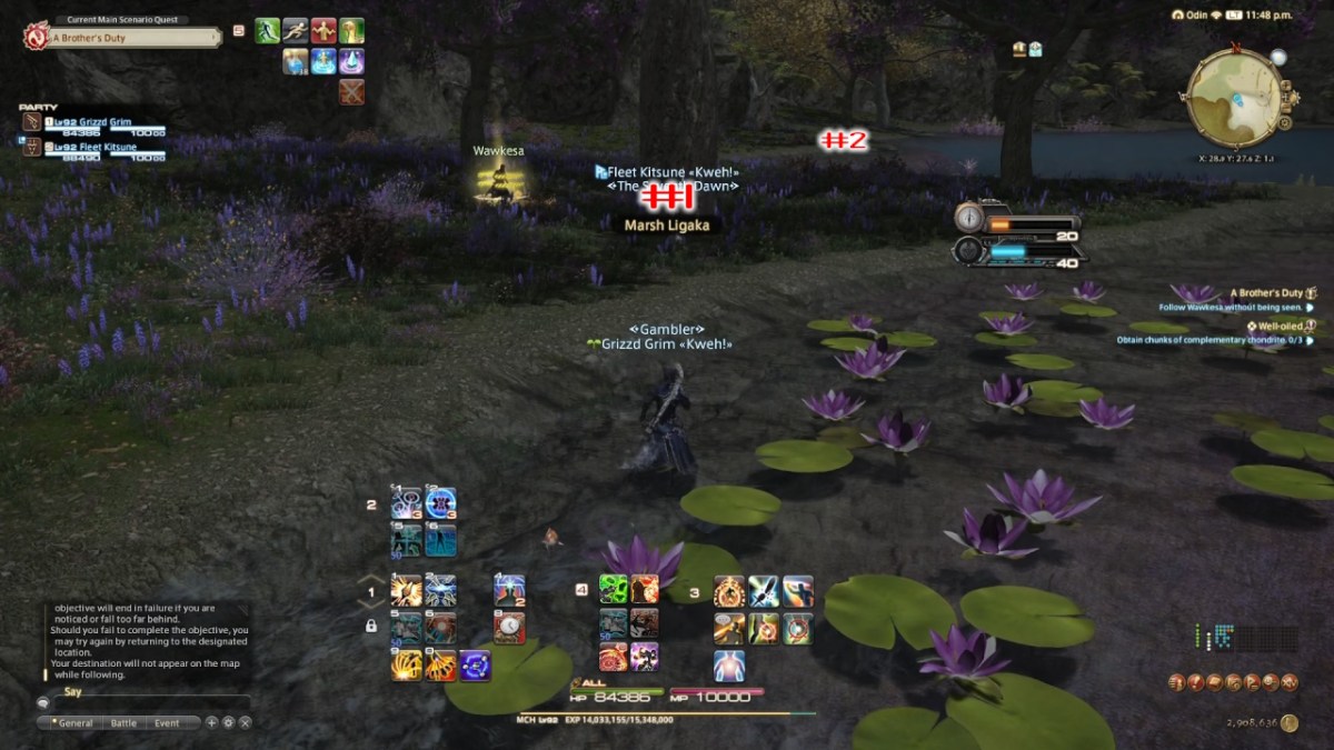 How to follow Wawkesa and the Shady Hoobigo without being seen in FFXIV Dawntrail