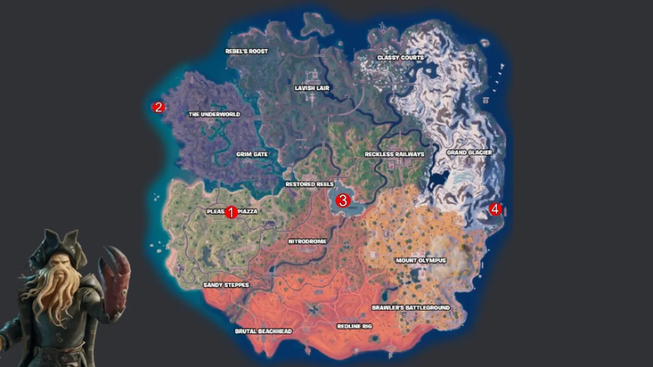 Pirate Tales Locations Fortnite