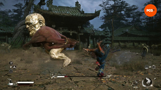 The Destined One faces off against Elder Jinchi, one of the Black Myth Wukong bosses.