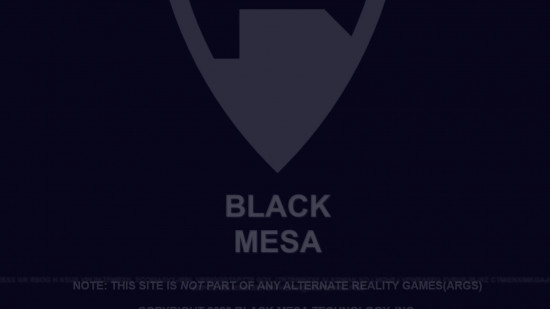 The previous version of the Black Mesa website.