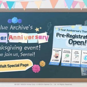 Blue Archive Celebrating 3-Year Anniversary With Thanksgiving Event