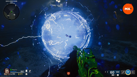 Black Ops 6 Terminus easter egg main quest: a glowing blue orb of electricity