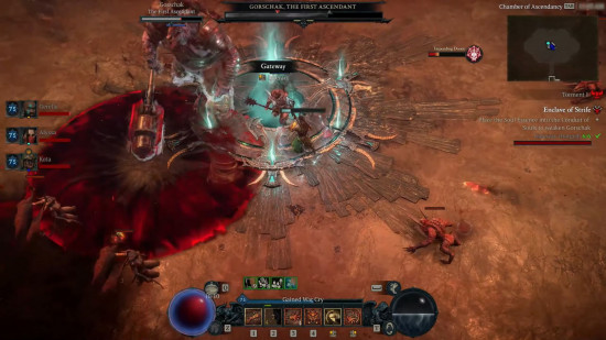 Diablo 4 Dark Citadel boss Gorshak the first ascendant