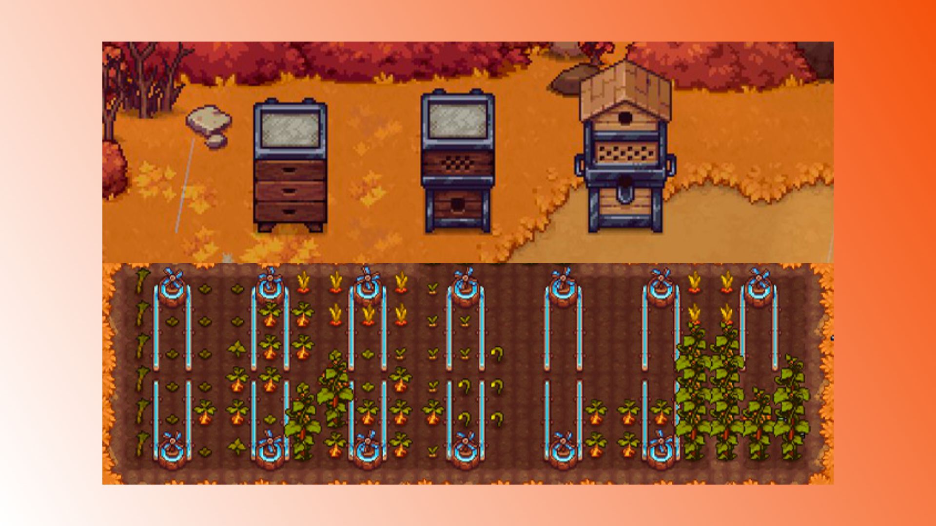 Travellers Rest irrigation update: a look at pixel art of irrigation and aviaries 