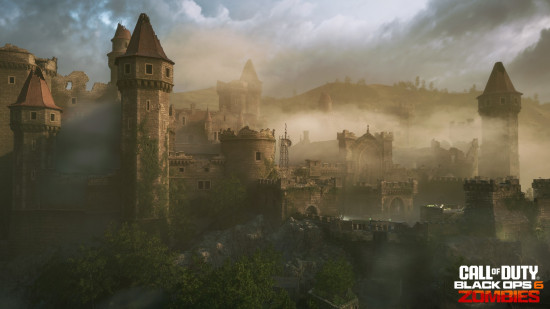 A fog falls around the castle towers of Citadelle Des Morts, the new Zombies map arriving in Black Ops 6 season 1.