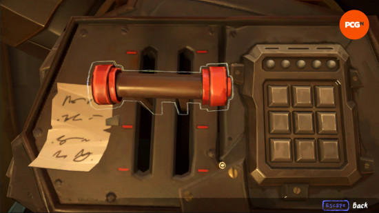 Jinx Fixes Everything Act 3: a lever and keypad console