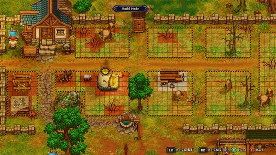 Games like Stardew Valley - Graveyard Keeper: A farm in the build mode of Graveyard Keeper