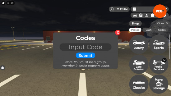 How to redeem Greenville codes: in-game codes UI