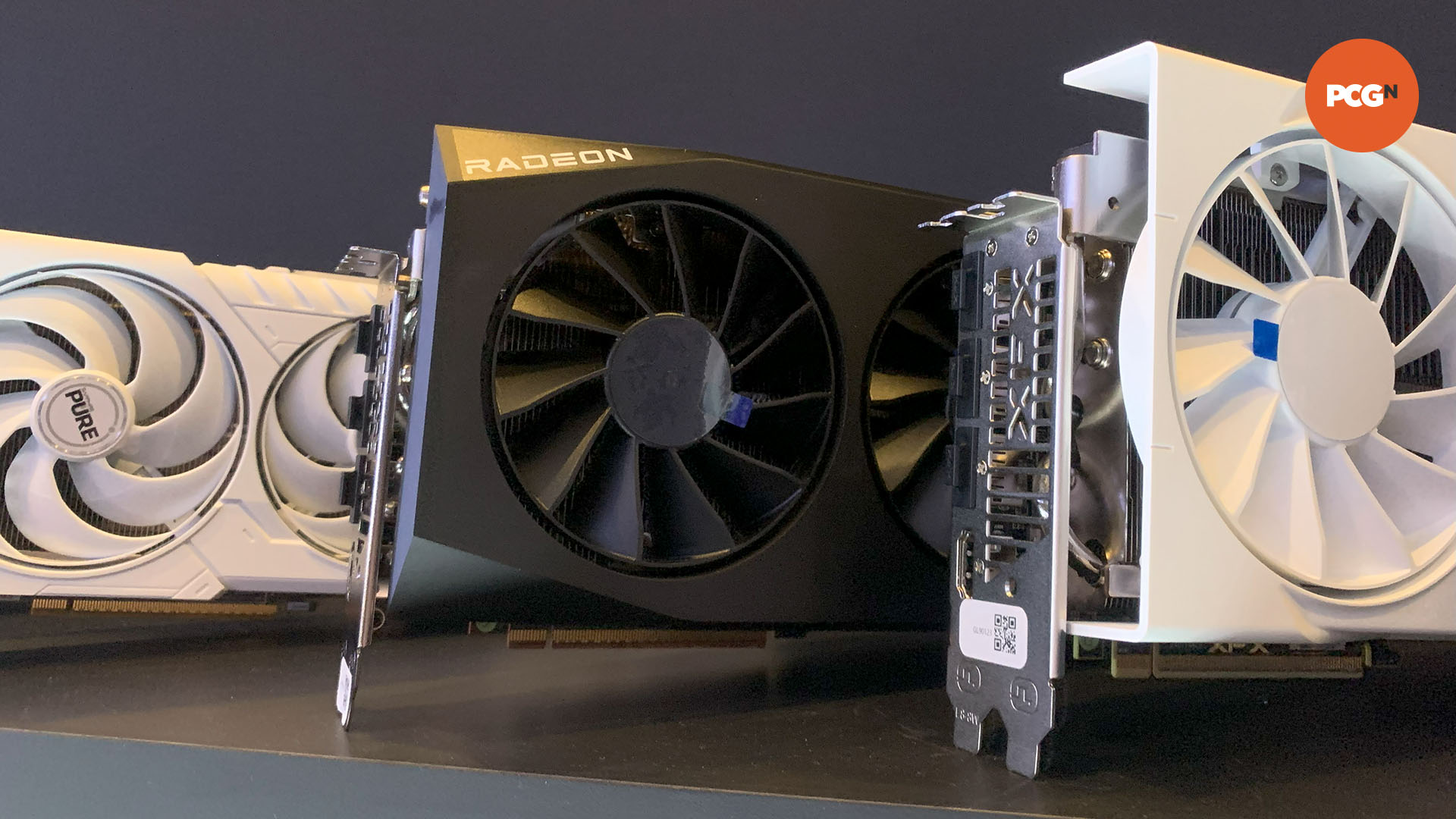 Sapphire and XFX AMD Radeon RX 9070 XT graphics cards at CES 2025.