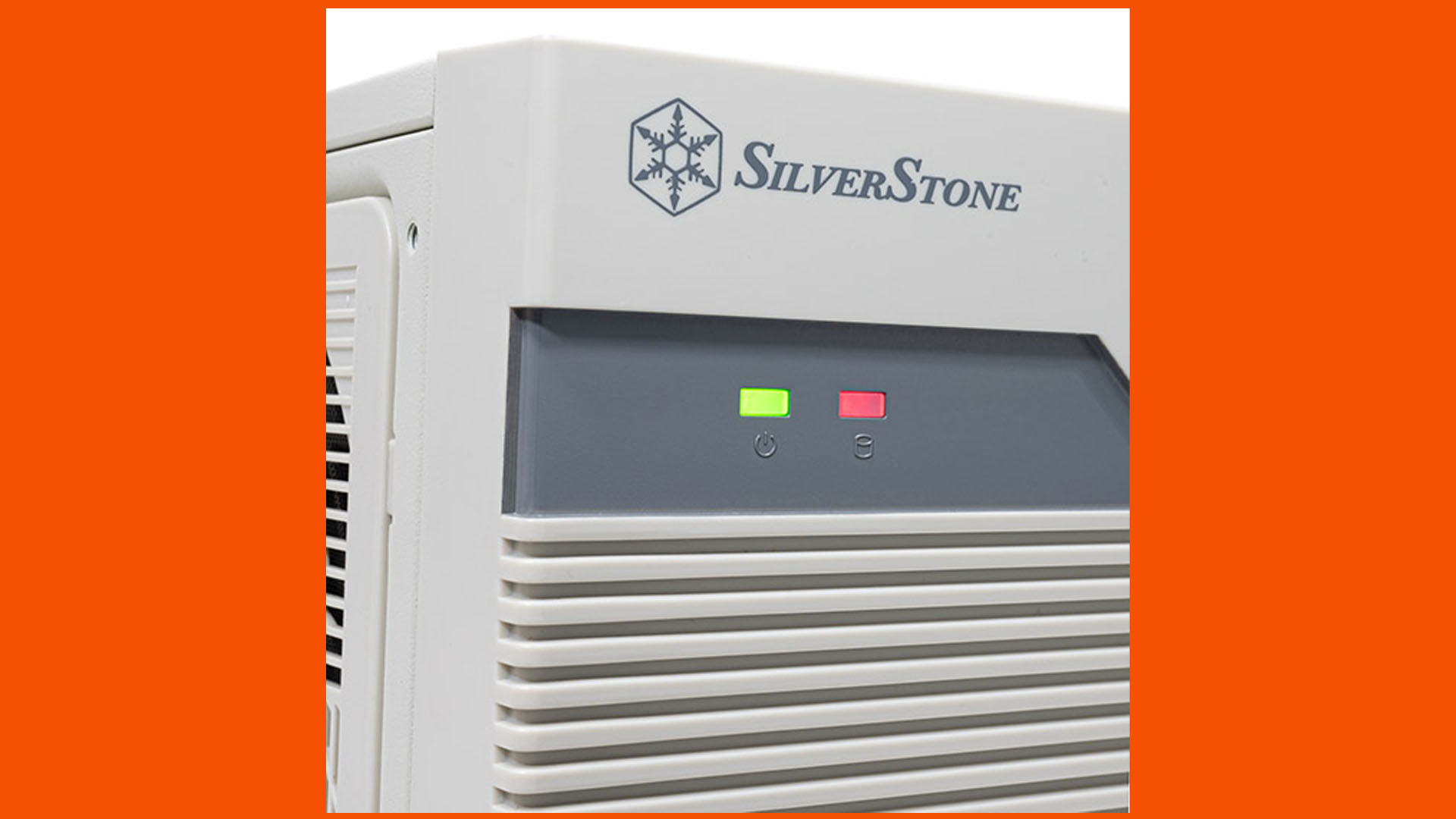 silverstone flp01 retro gaming pc case front lights