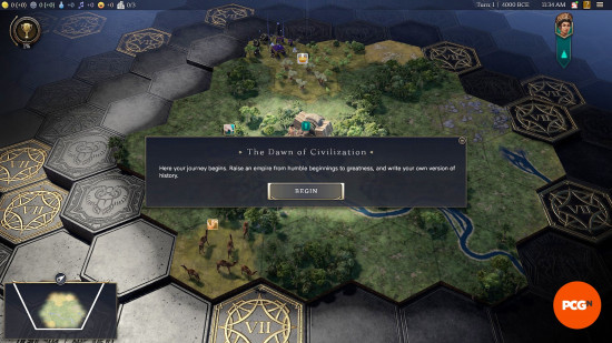 Civ 7 Ages: The humble beginnings of the Antiquity Age.