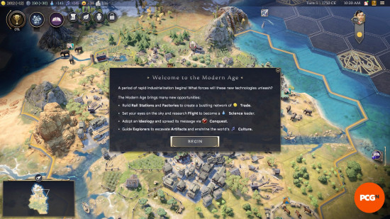 Civ 7 Ages: The start of the Modern Age.