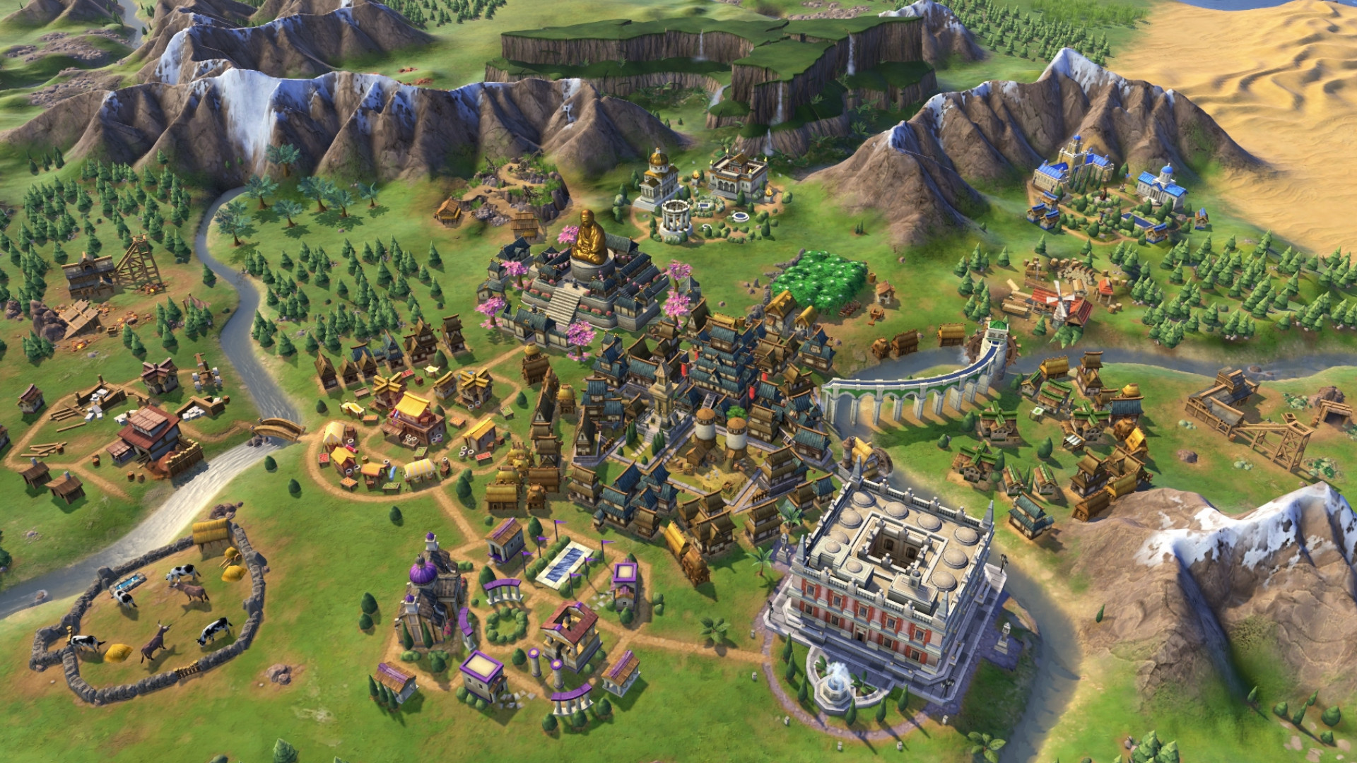 Civilization 6 Anthology edition sale - A city in the Rise and Fall expansion.