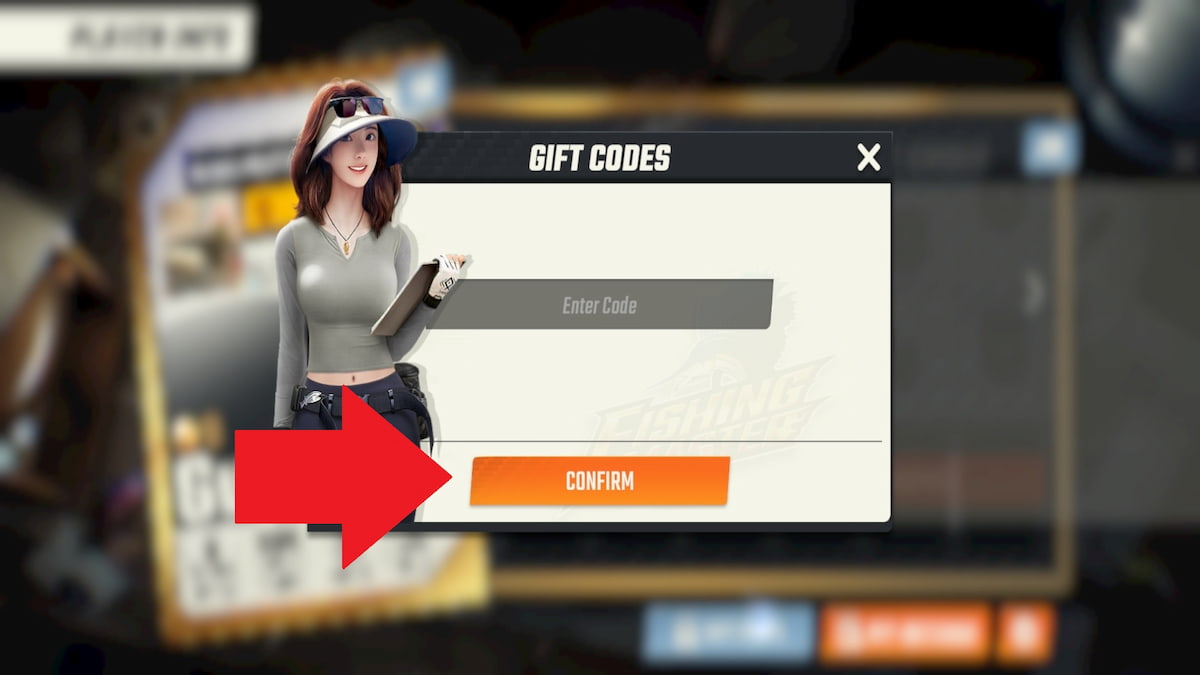 Fishing Master Code Redemption Menu