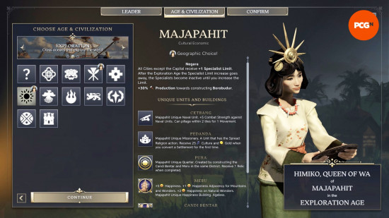 The stats page for Maya, one of the best Civilization 7 Civs.