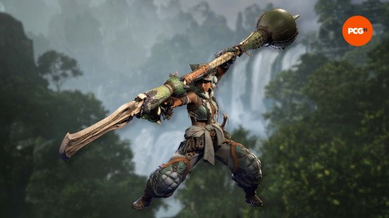 character art of the monster hunter wilds insect glaive